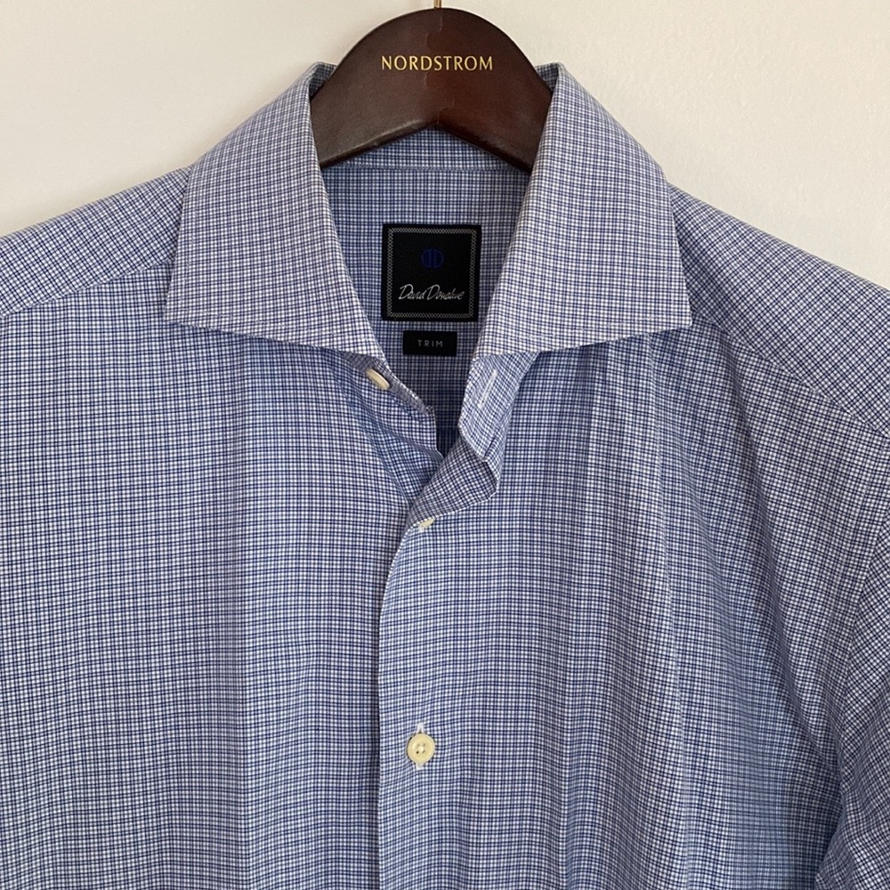 David Donahue Long-Sleeved Dress Shirt